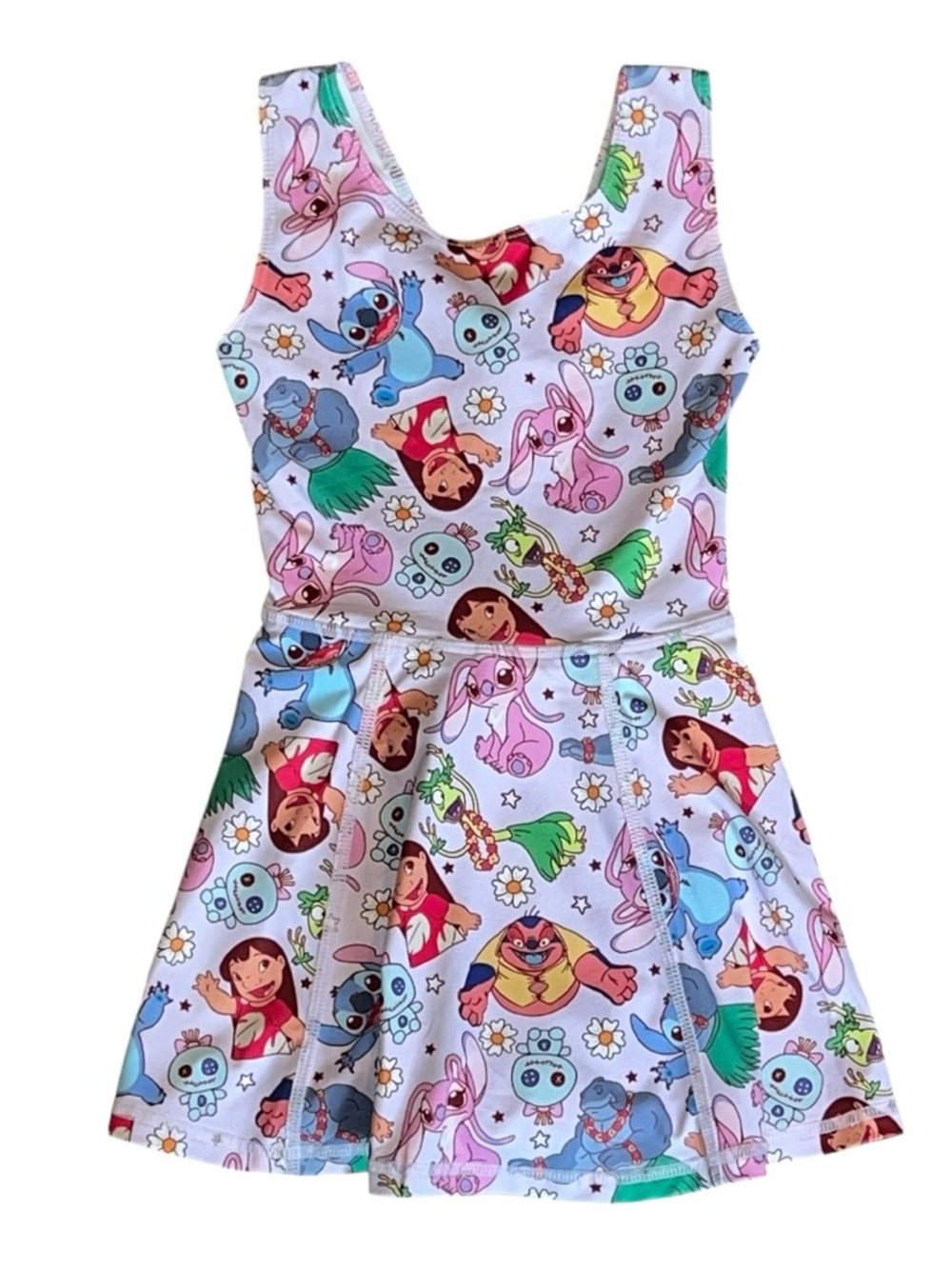 Kingdoms & Co Disney Lilo & Stitch Athletic Twirl Dress Girls Size 3/4 Rare